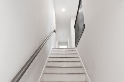 white indoor staircase 