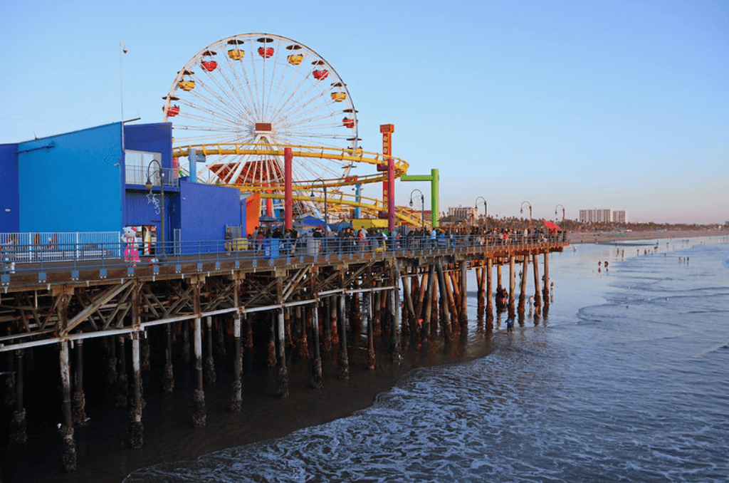 A picture of Santa Monica Pier, CA