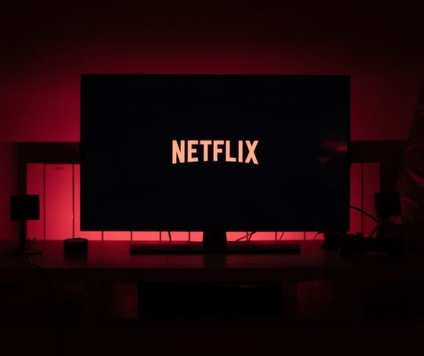 TV with Netflix logo on the screen 