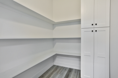 large clean white empty closet 